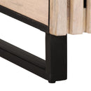 vidaXL 2 részes tömör mangófa fürdőszobai bútorszett