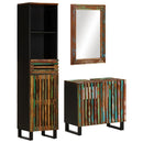 vidaXL 3 részes tömör akácfa fürdőszobai bútorszett