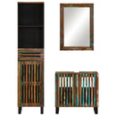 vidaXL 3 részes tömör akácfa fürdőszobai bútorszett