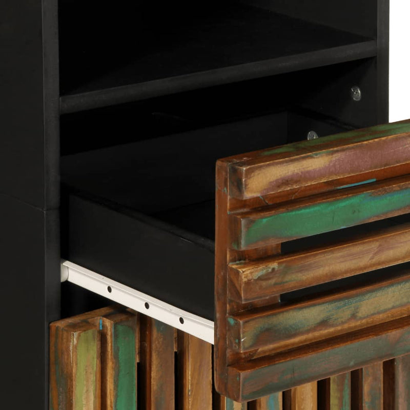 vidaXL 3 részes tömör akácfa fürdőszobai bútorszett