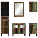 vidaXL 5 részes tömör akácfa fürdőszobai bútorgarnitúra