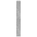 vidaXL betonszürke 4 szintes cipőszekrény tükörrel 63 x 17 x 134 cm