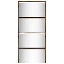 vidaXL füstös tölgy 4 szintes cipőszekrény tükörrel 63 x 17 x 134 cm