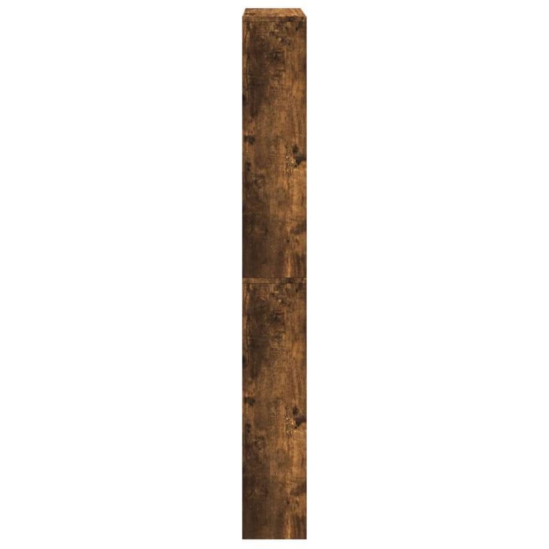 vidaXL füstös tölgy 4 szintes cipőszekrény tükörrel 63 x 17 x 134 cm