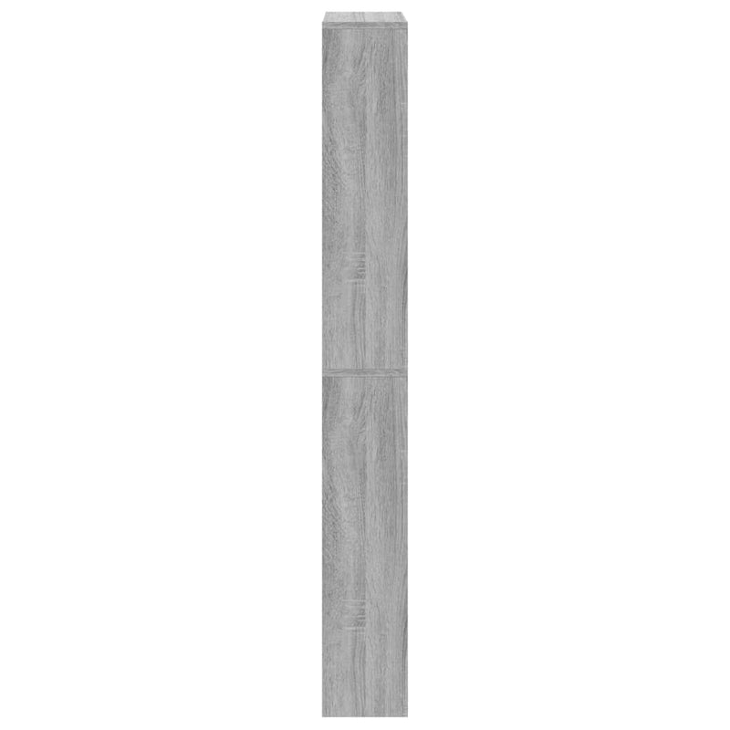 vidaXL szürke sonoma 4 szintes cipőszekrény tükörrel 63 x 17 x 134 cm
