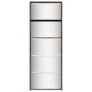 vidaXL füstös tölgy 5 szintes cipőszekrény tükörrel 63 x 17 x 169,5 cm