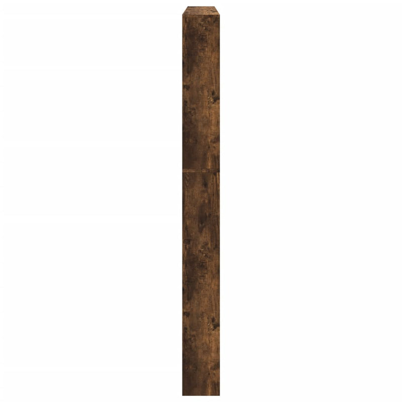 vidaXL füstös tölgy 5 szintes cipőszekrény tükörrel 63 x 17 x 169,5 cm