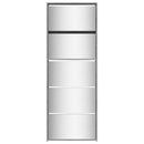 vidaXL 5 szintes szürke sonoma cipőszekrény tükörrel 63x17x169,5 cm