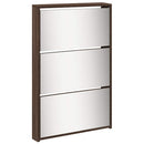 vidaXL barna tölgy 5 szintes cipőszekrény tükörrel 63 x 17 x 169,5 cm