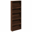 vidaXL barna tölgy 5 szintes cipőszekrény tükörrel 63 x 17 x 169,5 cm