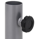 vidaXL ezüstszínű acél napernyőtalp rúdhoz Ø32/34/38 mm