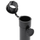 vidaXL matt fekete acél napernyőtalp rúdhoz Ø38/48 mm