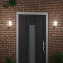 vidaXL Kültéri Fali Lámpa 2 pcs Ezüst 12 x 8,5 x 27 cm