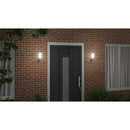 vidaXL Kültéri Fali Lámpa 2 pcs Ezüst 12 x 8,5 x 27 cm