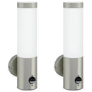 vidaXL Kültéri Fali Lámpa 2 pcs Ezüst 12 x 8,5 x 29 cm