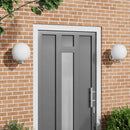 vidaXL Kültéri Fali Lámpa 2 pcs Ezüst 29 x 25 x 33 cm