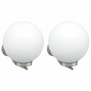vidaXL Kültéri Fali Lámpa 2 pcs Ezüst 29 x 25 x 33 cm