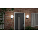 vidaXL Kültéri Fali Lámpa 2 pcs Fekete 28 x 25 x 38 cm