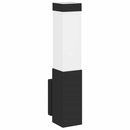 vidaXL Kültéri Fali Lámpa 2 pcs Fekete 10.5 x 6 x 33 cm