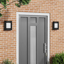 vidaXL Kültéri Fali Lámpa 2 pcs Fekete 23.5 x 9 x 26 cm
