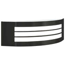 vidaXL Kültéri Fali Lámpa 2 pcs Fekete 32 x 10 x 10 cm