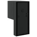 vidaXL Kültéri Fali Lámpa 2 pcs Fekete 12 x 7 x 15 cm