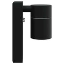 vidaXL Kültéri Fali Lámpa 2 pcs Fekete 6,5 x 10,5 x 16 cm