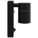 vidaXL Kültéri Fali Lámpa 2 pcs Fekete 6,5 x 10,5 x 16 cm