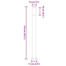 vidaXL rozsdamentes acél oszloplámpa 110 cm IP44
