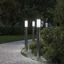 vidaXL 3 db szenzoros oszloplámpa 80 cm rozsdamentes acél IP44