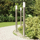 vidaXL 3 db szenzoros oszloplámpa 110 cm rozsdamentes acél IP44