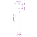 vidaXL 3 db szenzoros oszloplámpa 110 cm rozsdamentes acél IP44