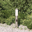 vidaXL 120 cm rozsdamentes acél oszloplámpa konnektorral IP44