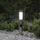 vidaXL 120 cm rozsdamentes acél oszloplámpa konnektorral IP44