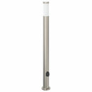 vidaXL 110 cm rozsdamentes acél oszloplámpa konnektorral IP44