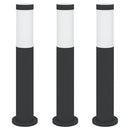 vidaXL 3 db kültéri lámpa 50 cm rozsdamentes acél IP44