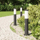 vidaXL 3 db szenzoros oszloplámpa 50 cm rozsdamentes acélból IP44