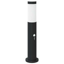 vidaXL 3 db szenzoros oszloplámpa 50 cm rozsdamentes acélból IP44