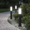 vidaXL 3 db szenzoros oszloplámpa 50 cm rozsdamentes acélból IP44