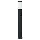 vidaXL 3 db szenzoros oszloplámpa 80 cm rozsdamentes acél IP44