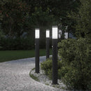 vidaXL 3 db szenzoros oszloplámpa 80 cm rozsdamentes acél IP44