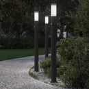 vidaXL 3 db szenzoros oszloplámpa 110 cm rozsdamentes acél IP44