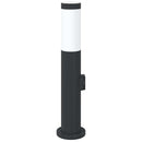 vidaXL 120 cm rozsdamentes acél oszloplámpa konnektorral IP44