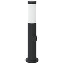vidaXL 3 db rozsdamentes acélból készült konnektoros oszloplámpa 50 cm IP44