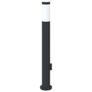 vidaXL 80 cm rozsdamentes acél oszloplámpa konnektorral IP44