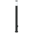 vidaXL 110 cm rozsdamentes acél oszloplámpa konnektorral IP44