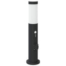 vidaXL 3 db kültéri lámpa érzékelővel és konnektorral 50 cm rozsdamentes acél IP44