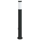 vidaXL érzékelős konnektoros oszloplámpa 80 cm rozsdamentes acél IP44