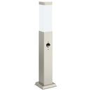vidaXL 3 db szenzoros oszloplámpa 50 cm rozsdamentes acélból IP44