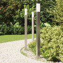vidaXL 3 db szenzoros oszloplámpa 110 cm rozsdamentes acél IP44